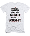 Day or Night We Do It Right Ambulance Driver Gift Tshirtconcepts Marvin Poppe T-Shirt