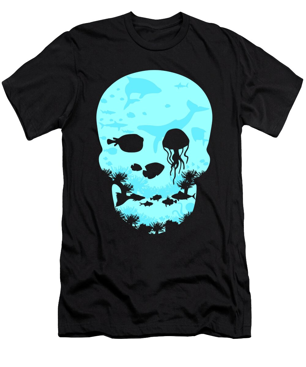 Dead Sea Skull Underwater World Lover Dusan Vrdelja T-Shirt
