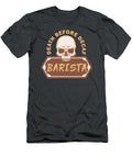 Death Before Decaf Barista for Men Women Coffee Maker Addict Worker Crazy Squirrel T-Shirt