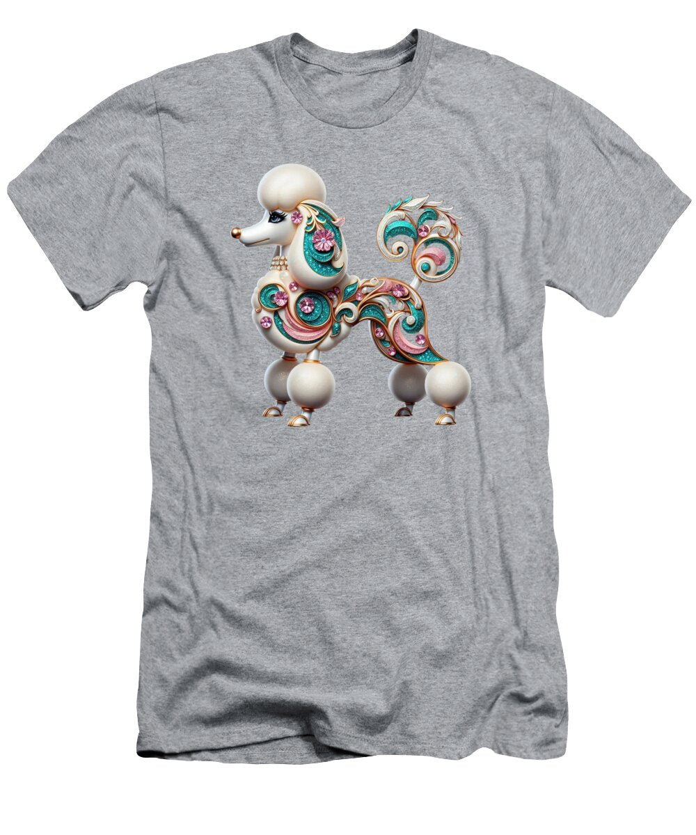 Decorative White Poodle Debra Miller T-Shirt