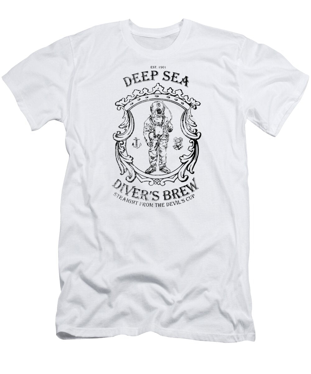 Deep Sea Divers Brew Est1901 Distressed Girl Brandon Beth T-Shirt