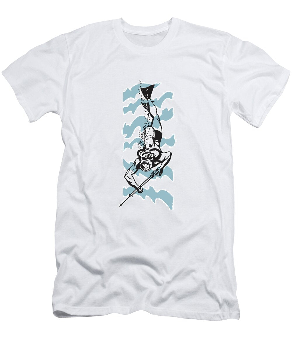 Deep Sea Fisherman Csa Images T-Shirt