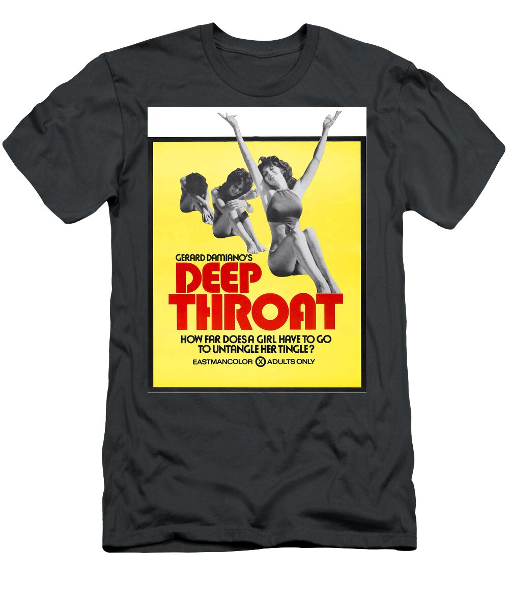 Deep Throat 1972 Gerard Damiano Original Movie Poster T-Shirt