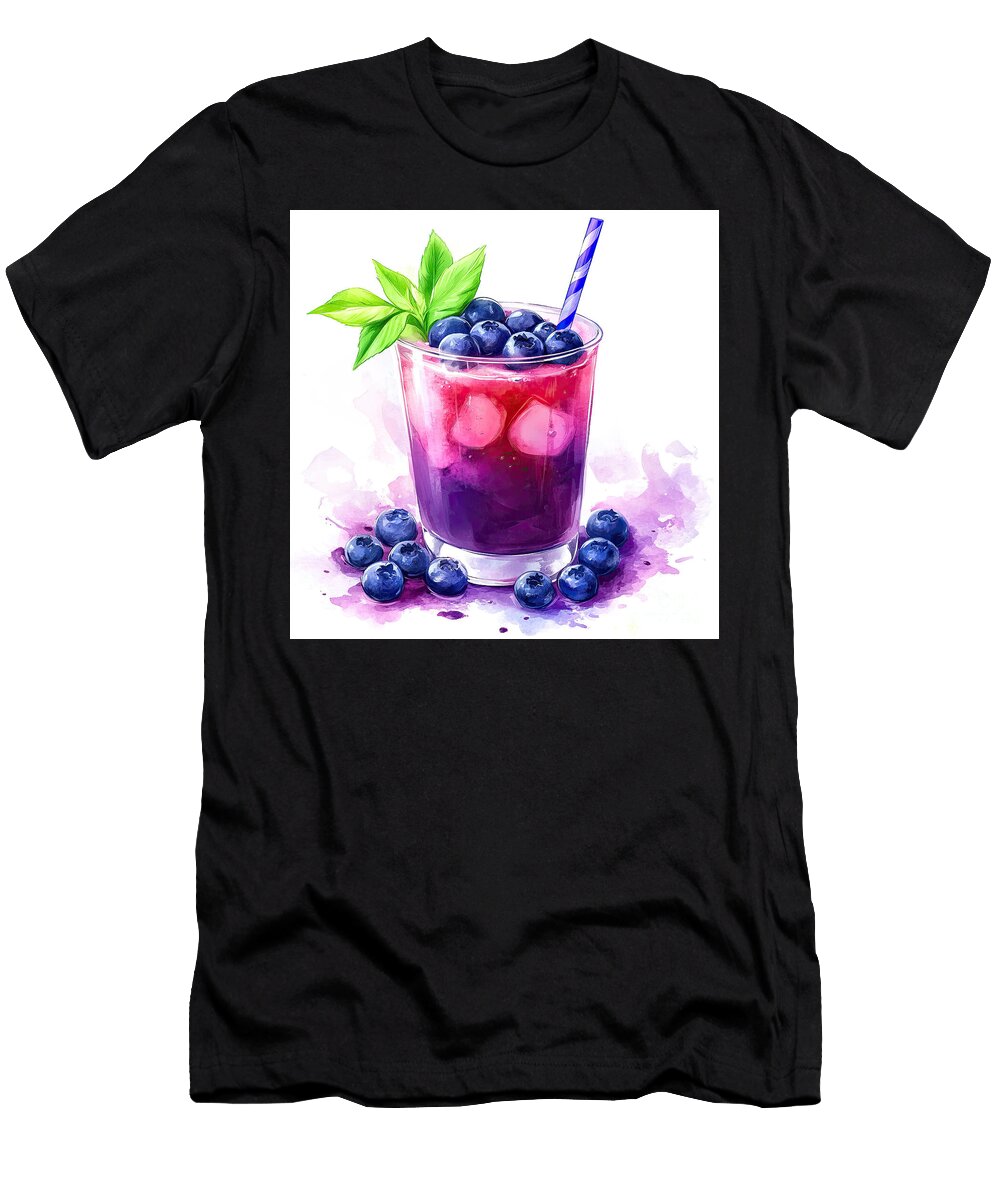 Delicious Blueberry Smoothie Elisabeth Lucas T-Shirt