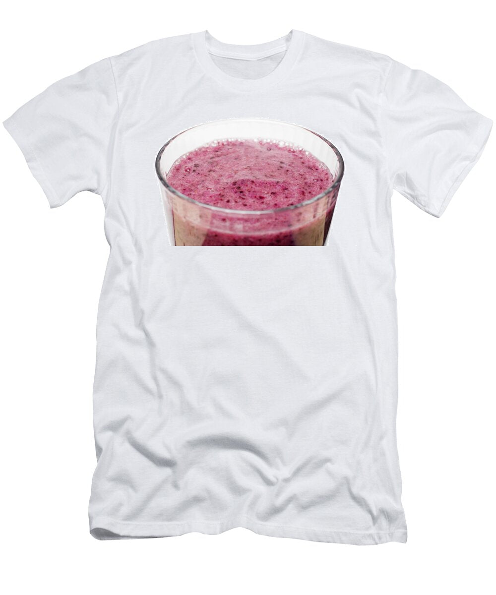 Delicious Blueberry Smoothie Isolated on White Donald Erickson T-Shirt