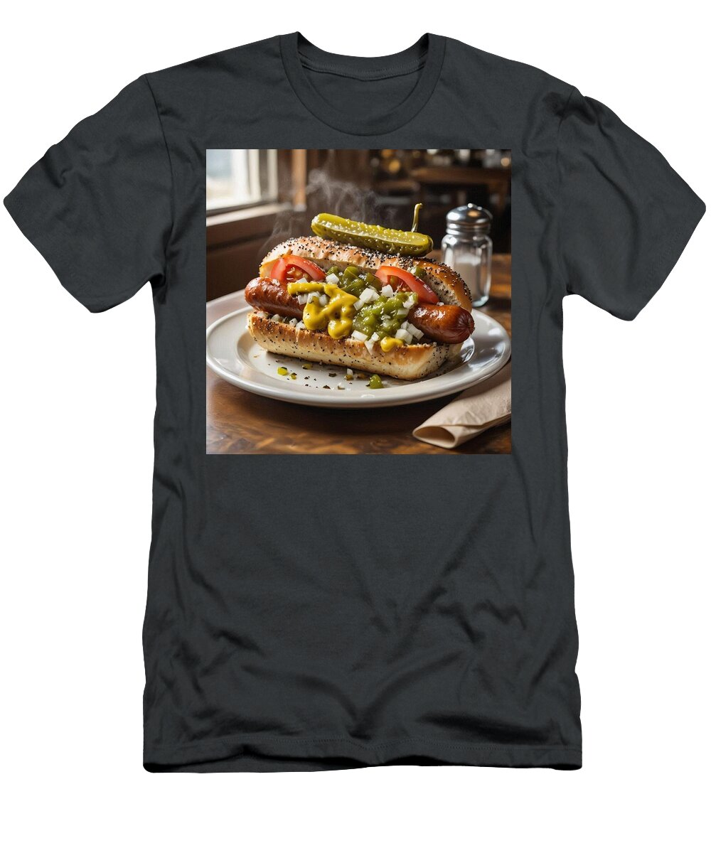 Delicious Chicago Style Hot Dog James Spears T-Shirt