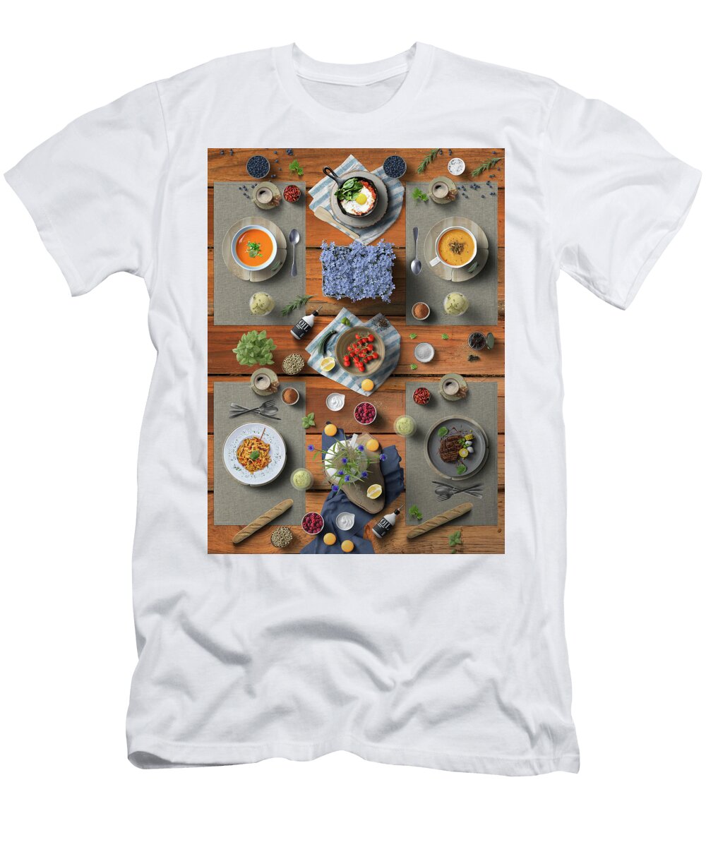 Delicious Dinner for Four Johanna Hurmerinta T-Shirt