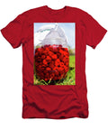 Delicious Fresh Ripe Raspberries in Glass Jar on a Grass Backgro Jacek Dudzinski T-Shirt