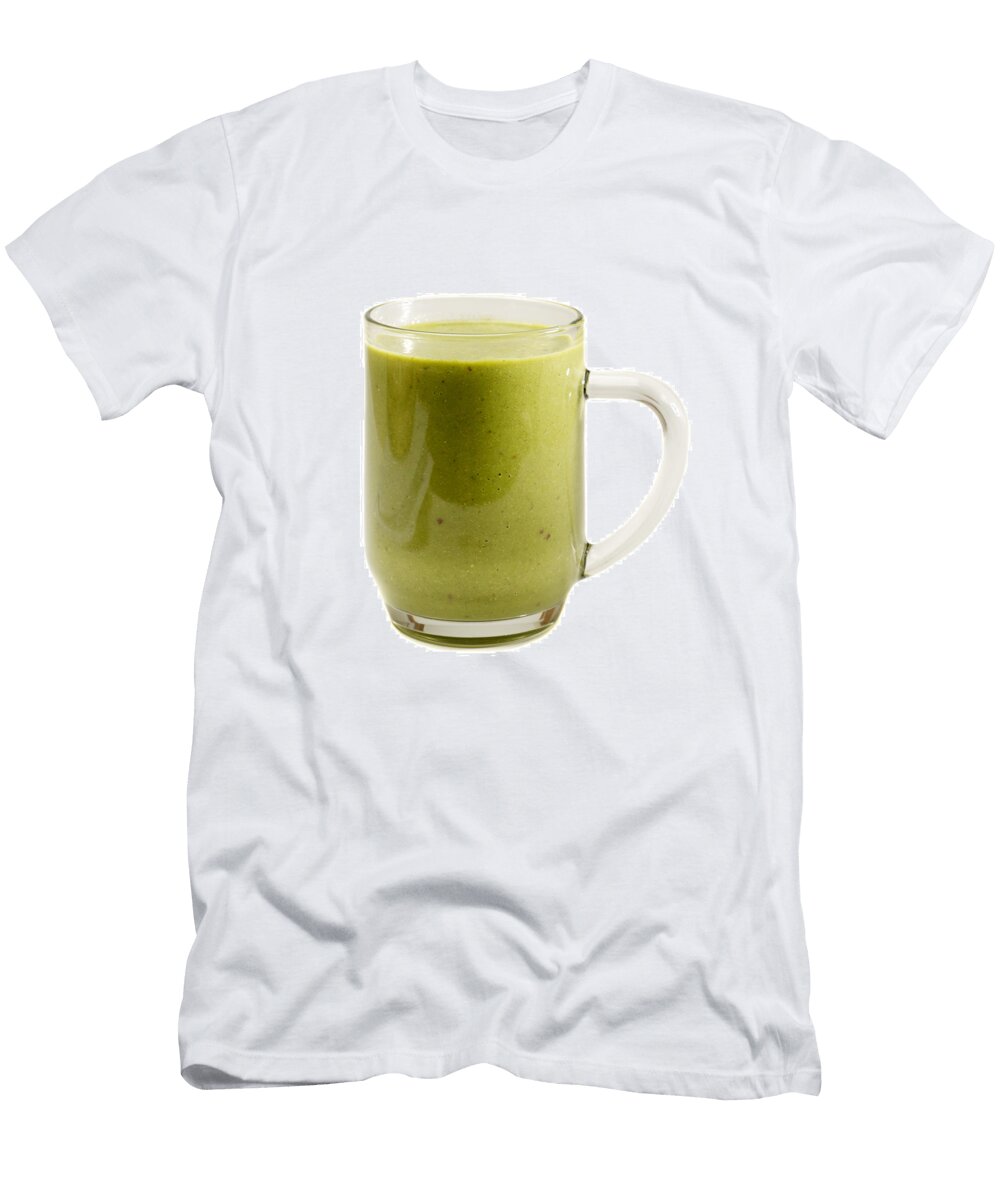 Delicious Kale Smoothie Isolated on White Donald Erickson T-Shirt