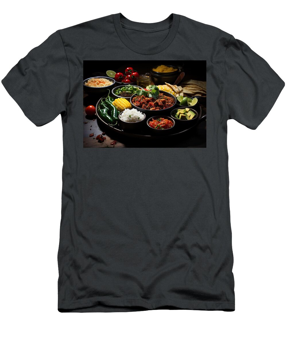 Delicious Mexican Cuisine Spread Jeramy T-Shirt