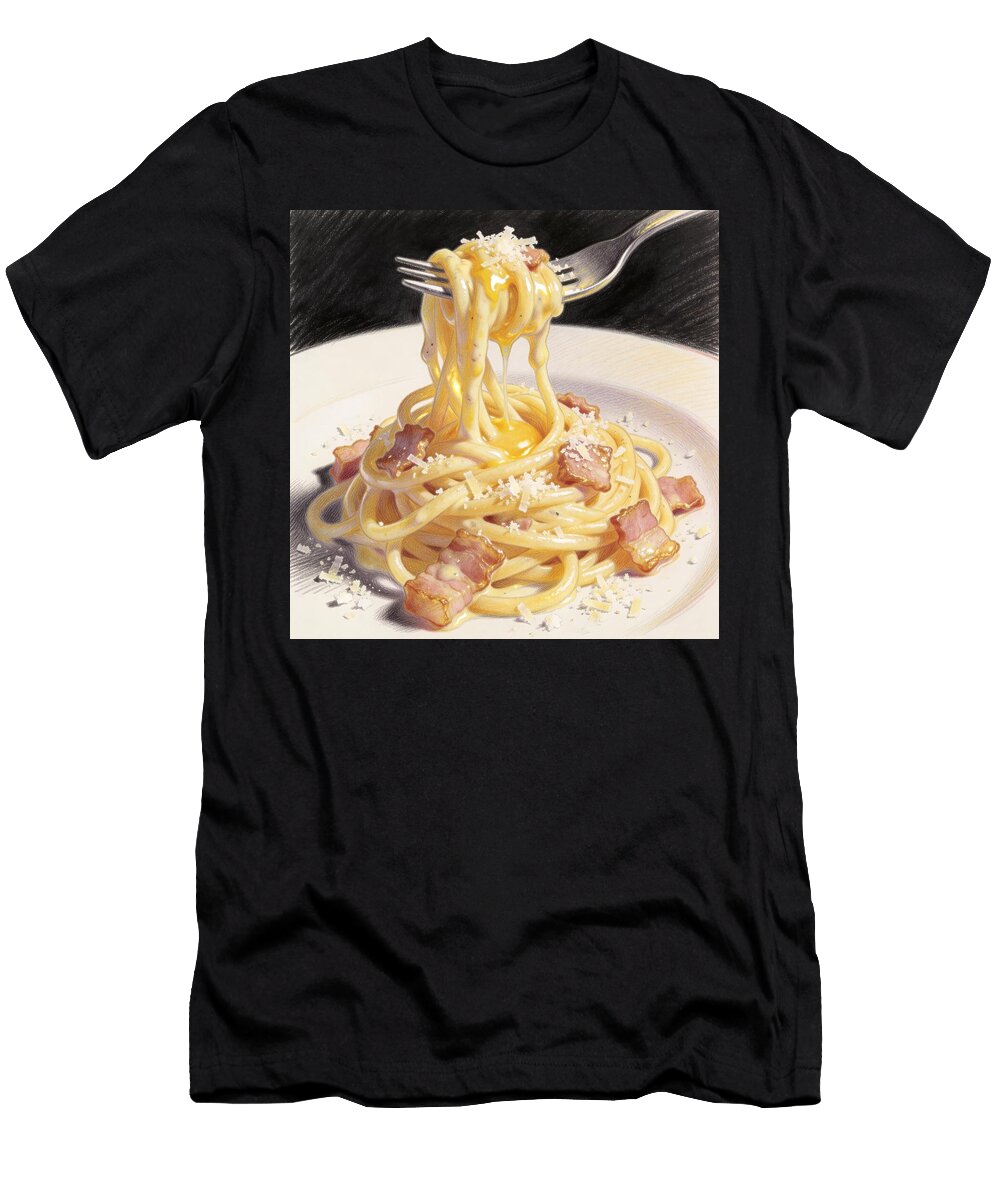 Delicious Spaghetti Carbonara Dish Ego Crash T-Shirt