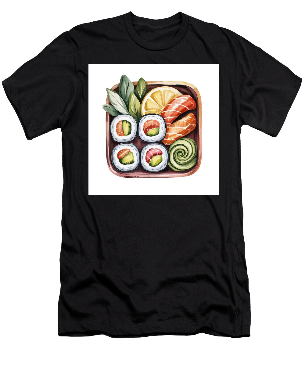 Delicious Sushi Platter Joanna Redesiuk T-Shirt