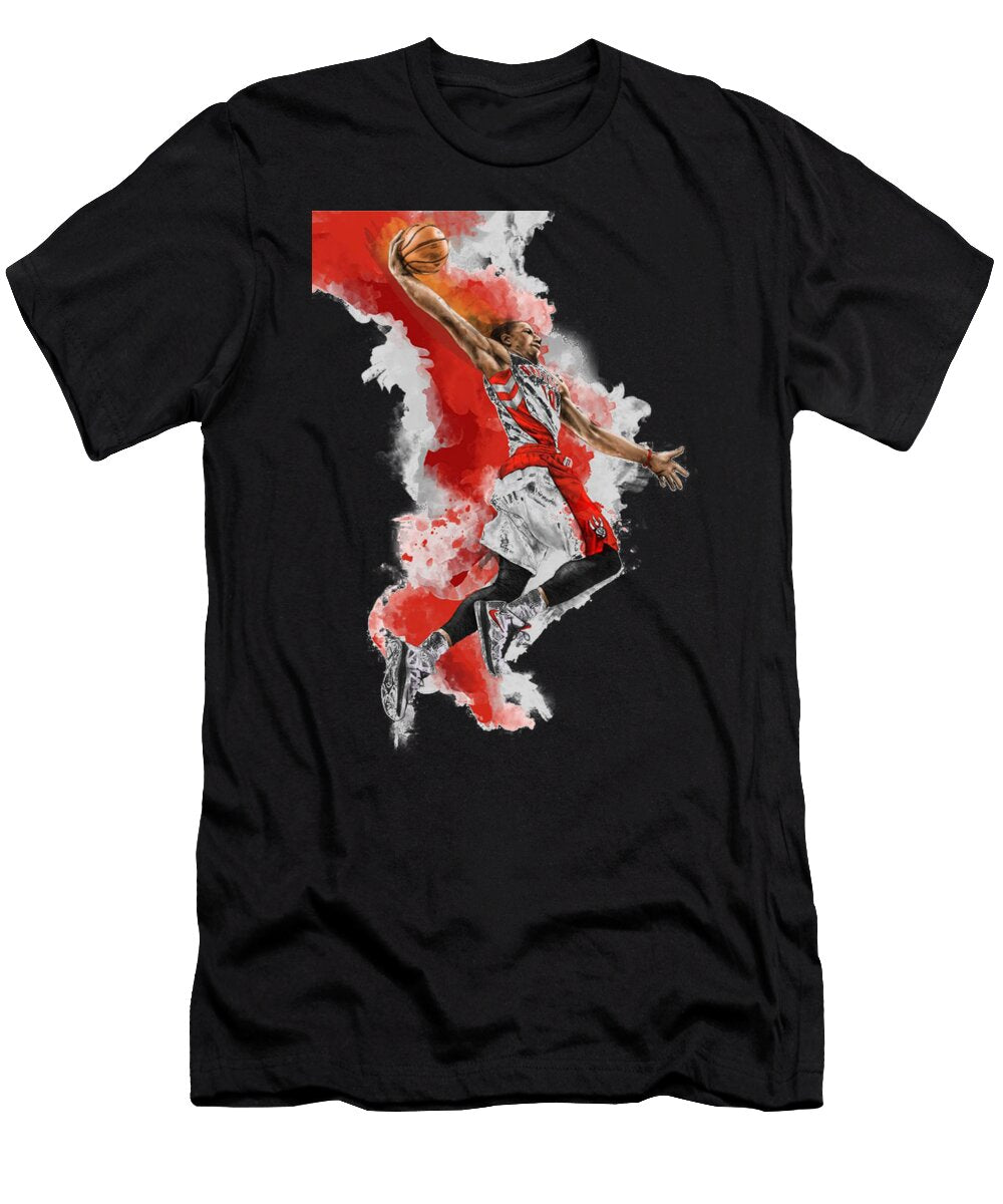 Demar Derozan Illustration Matthew Hayward T-Shirt