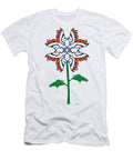 Denver Broncos NFL Football Team Logo Flower Art Steven Shaver T-Shirt
