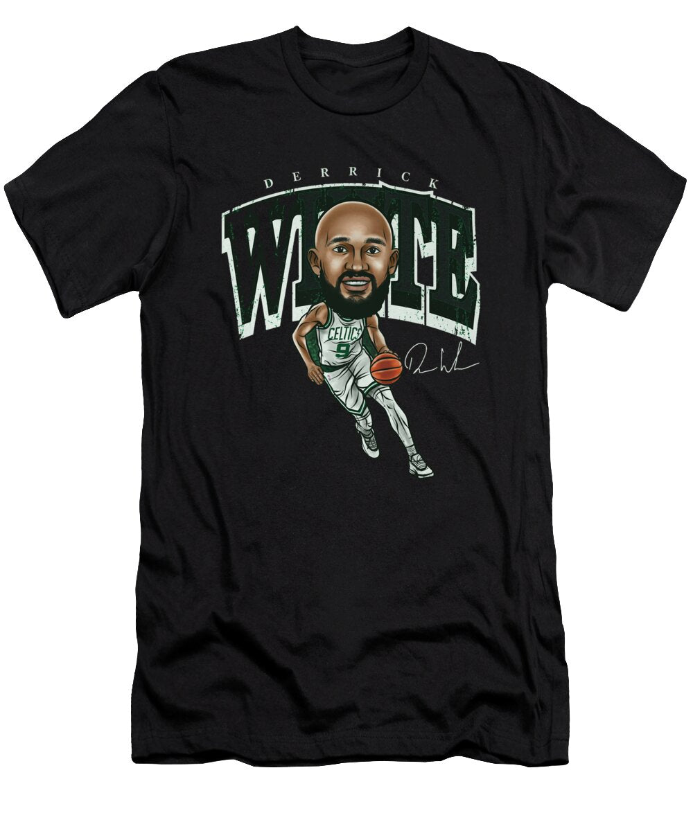 Derrick White Boston Cartoon Ihsan Sirin T-Shirt