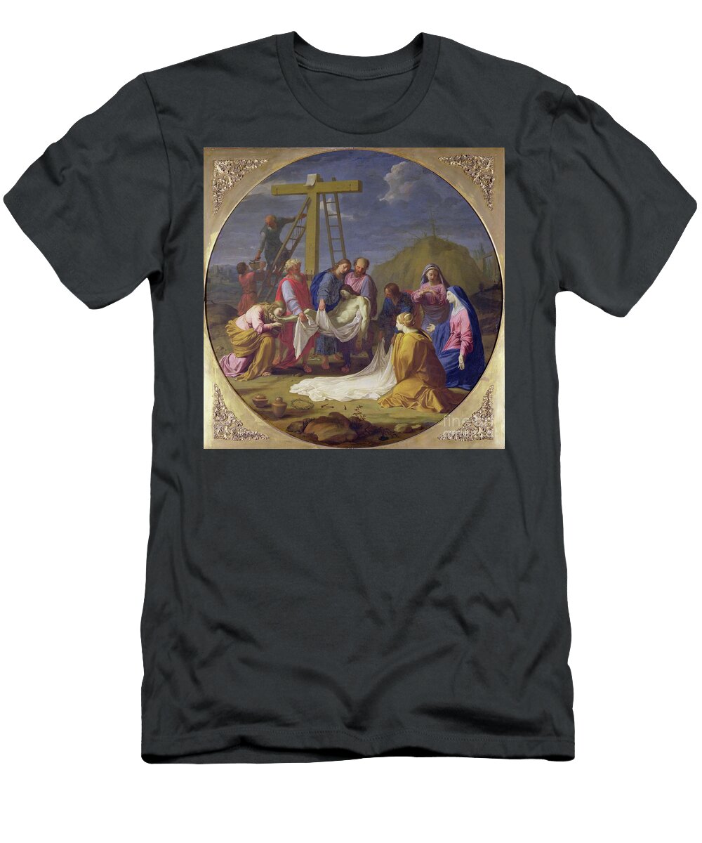 Descent From the Cross C1651 Eustache Le Sueur T-Shirt