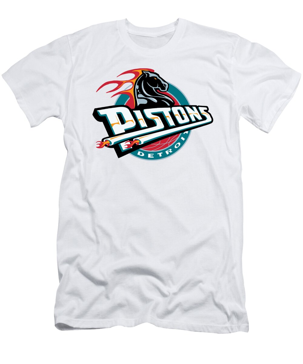 Detroit Pistons Rosa English T-Shirt