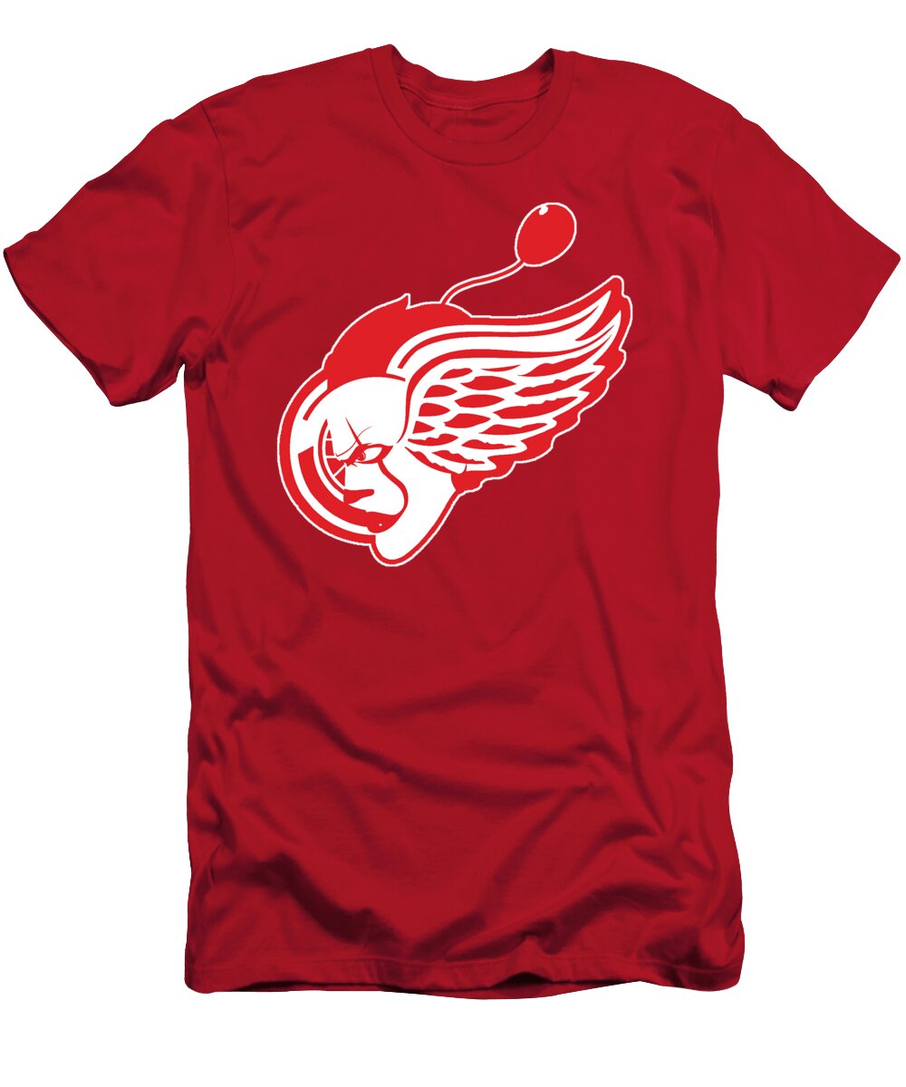 Detroit Red Clown Huyen Vu T-Shirt