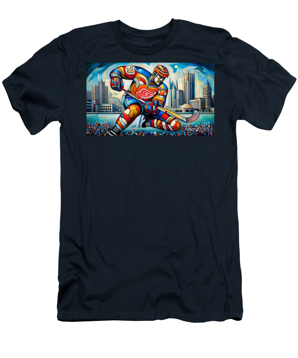 Detroit Red Wings Masterpiece Series 1 Robert Williams T-Shirt