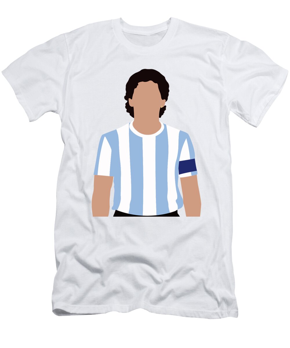 Diego Maradona Minimalist Livia Lazaro T-Shirt