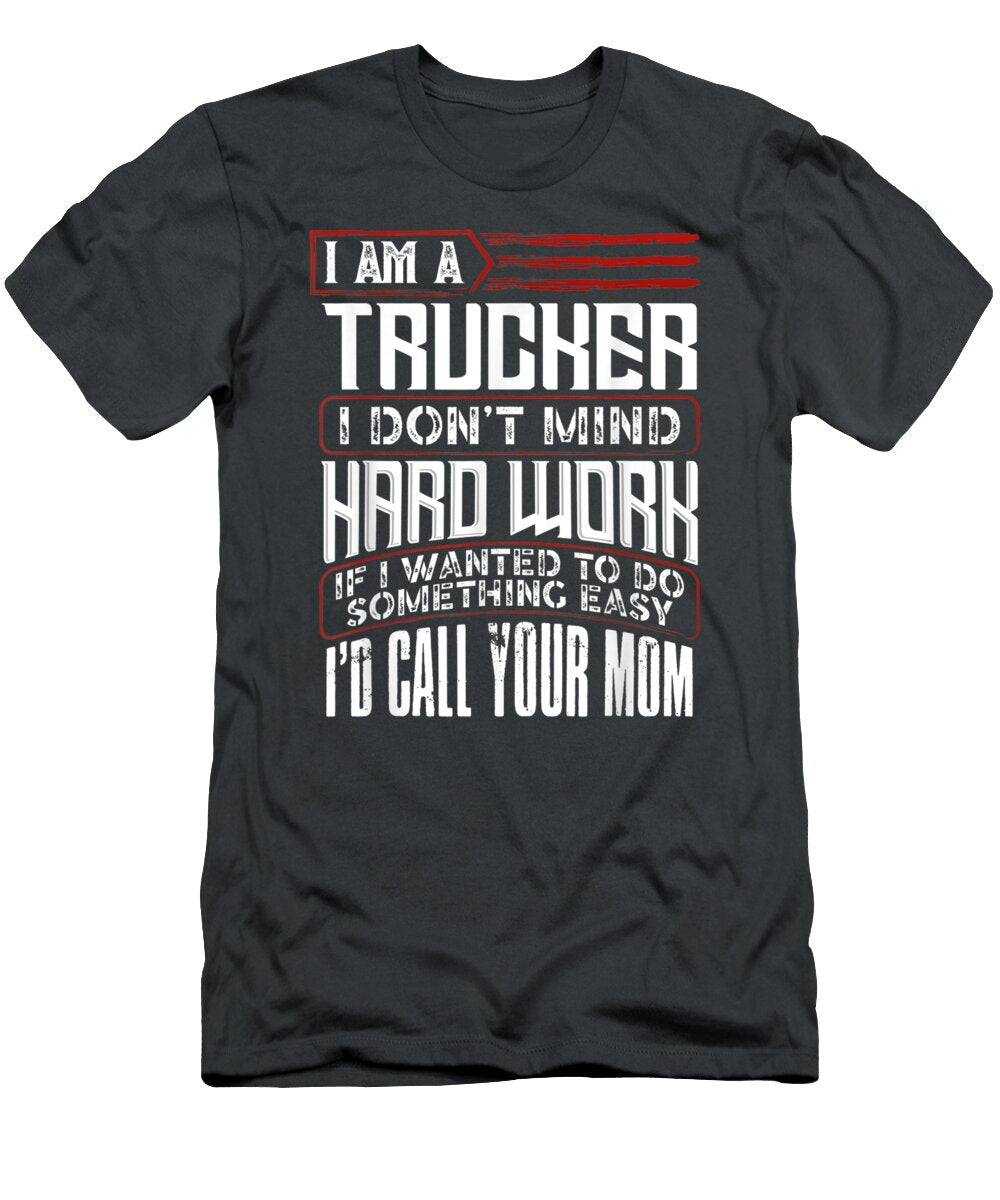Diesel Big Rig Semitrailer Truck Driver Oreon Ola T-Shirt