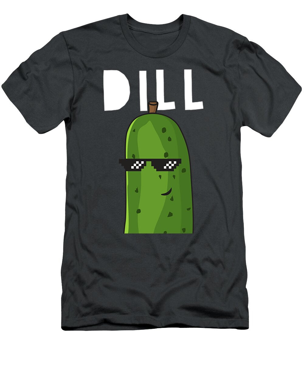 Dill with It Funny Dill Pickle Lover Foodie Juneo Dotti T-Shirt