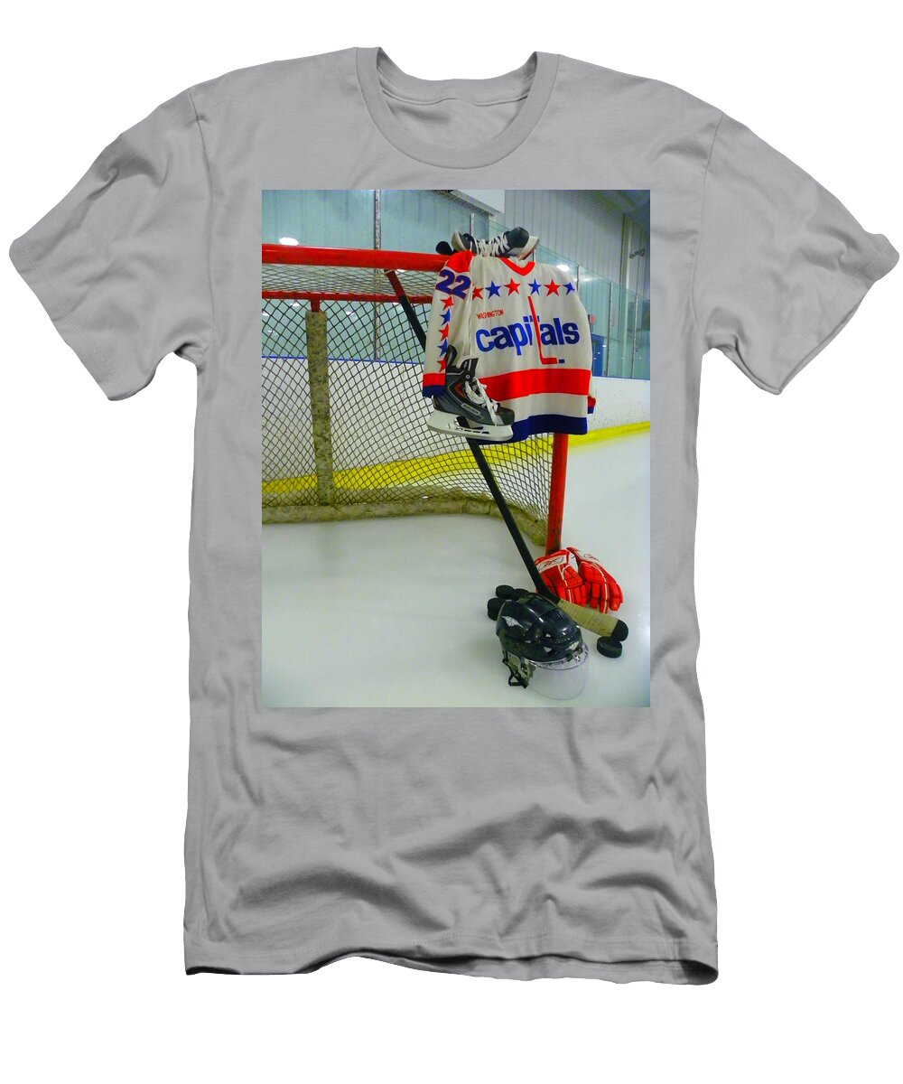 Dino Ciccarelli Washington Capitals Vintage Home Hockey Jersey Lisa Wooten T-Shirt