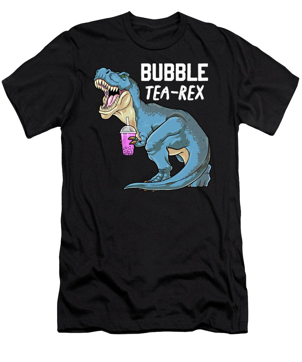 Dinosaur Bubble Tea Rex Bobasaurus Boba Milk Tea Dino T Rex Rasep Rohman T-Shirt