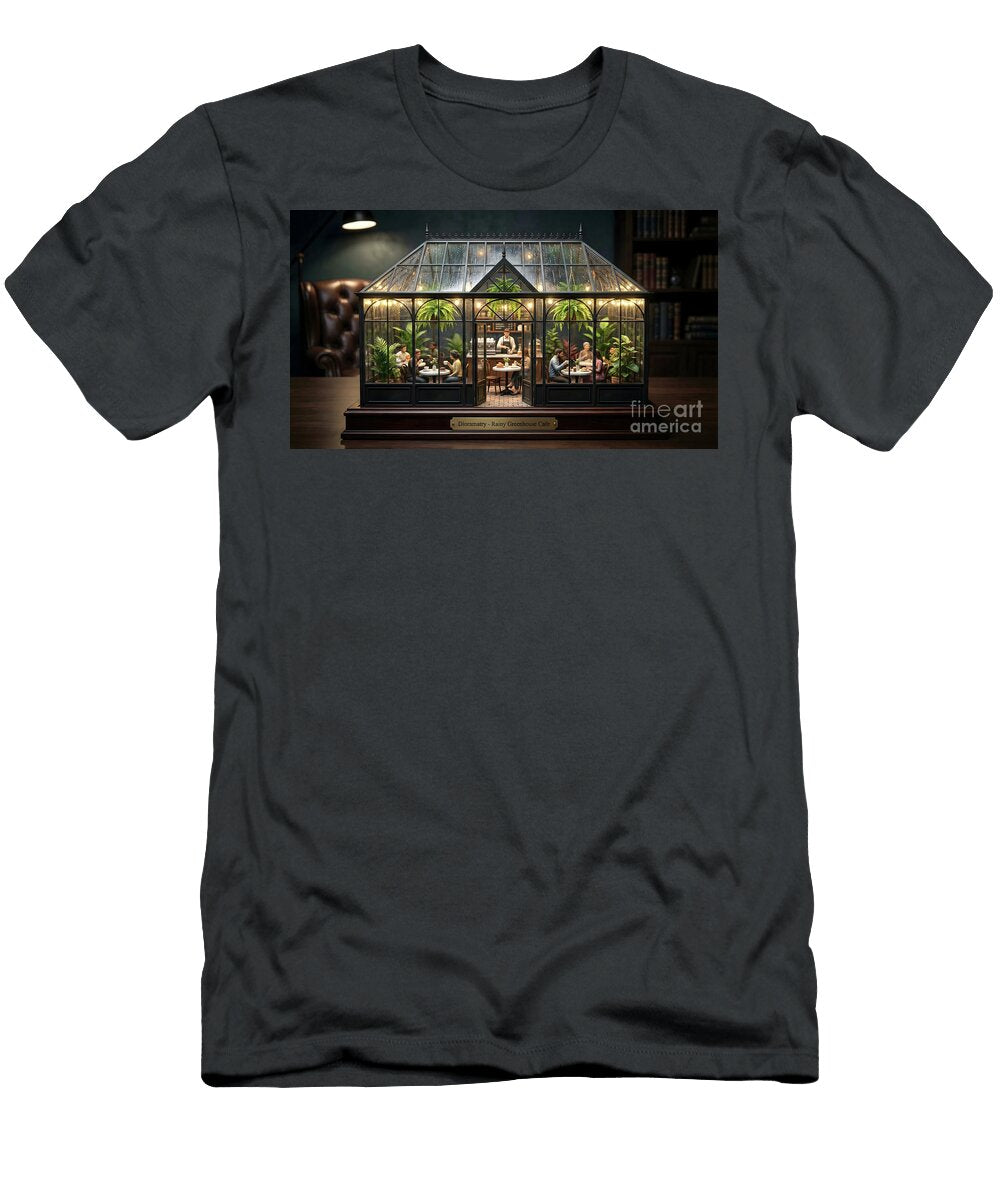 Diorama Rainy Greenhouse Cafe Window Sanctuary Stephen Younts T-Shirt