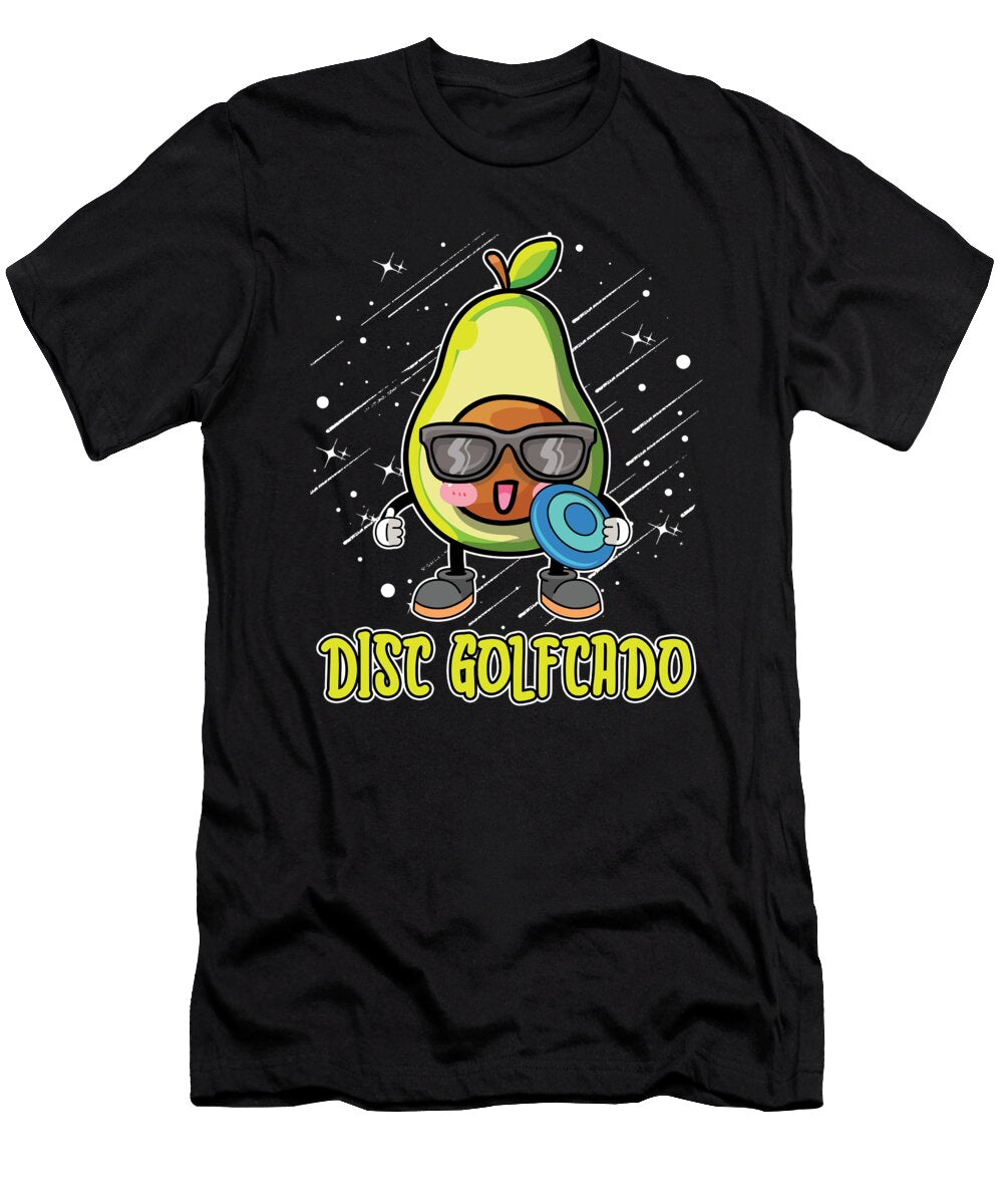 Disc Golf Avocado Outdoor Sport Frisbee Golf Crazy Squirrel T-Shirt