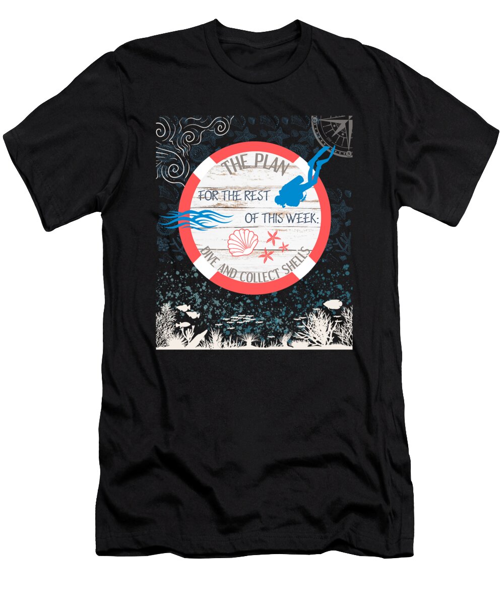 Dive and Collect Shells Tenshirt T-Shirt
