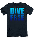 Dive Free Silhouette Diver Cool Scuba Deep Sea Diver Alexm Blair T-Shirt