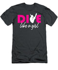 Dive Like a Girl High Diving Girls Pink Diver Anakib Cierr T-Shirt