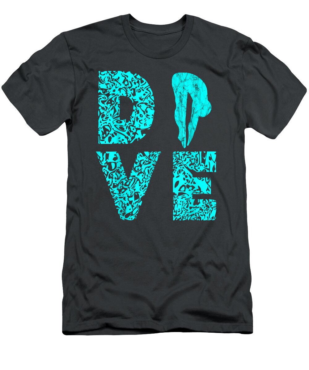 Dive Springboard Platform Diver Diving Board Aquatic Gurmay Moham T-Shirt