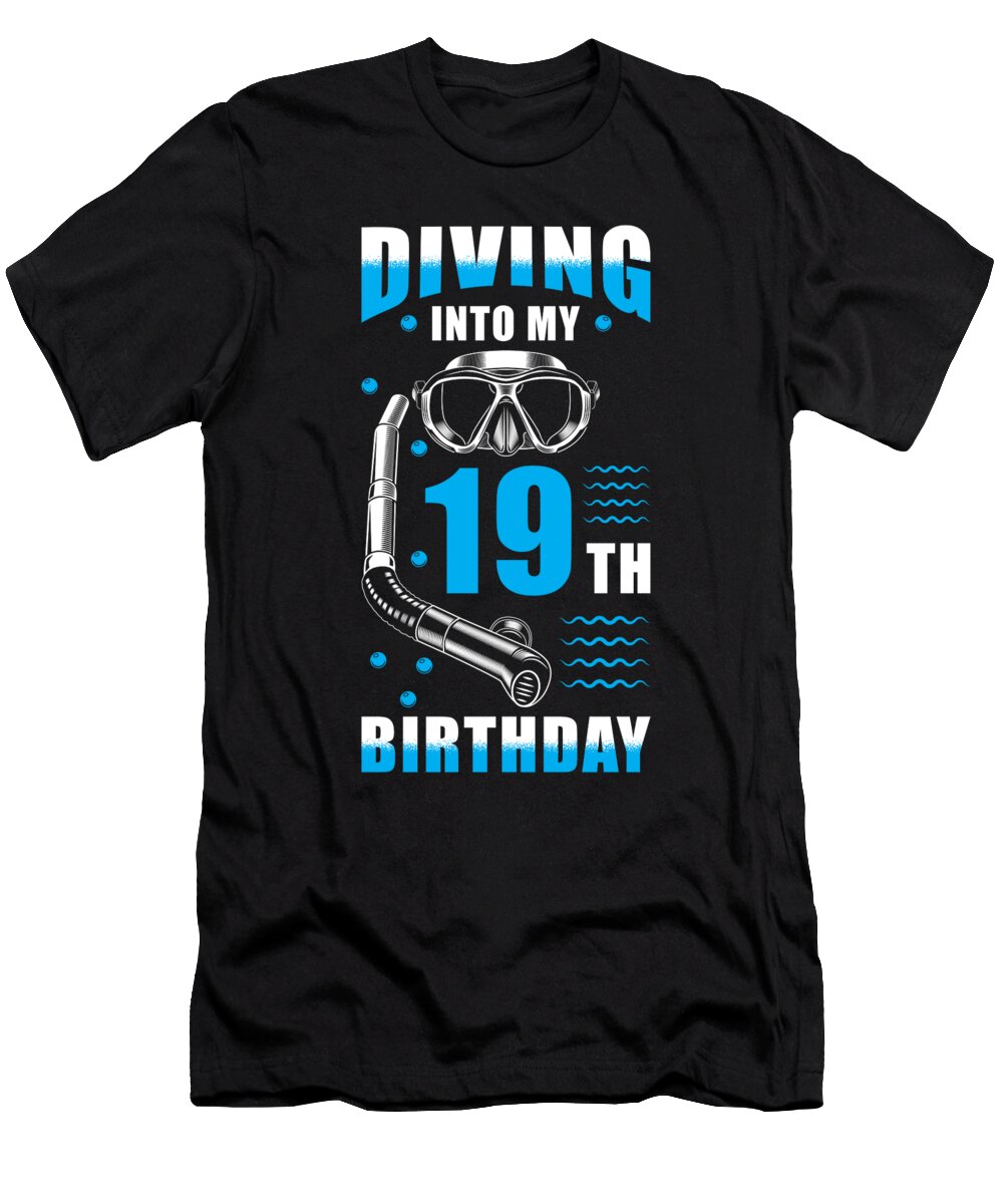 Diver 19tj Birthday Gift Manuel Schmucker T-Shirt