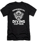 Diver Captain Snorkeling Dive Scuba Commercial Diving Crazy Squirrel T-Shirt