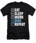 Diver Eat Sleep Scuba Dive Snorkeling Commercial Diving Crazy Squirrel T-Shirt