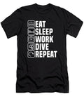 Diver Eat Sleep Scuba Snorkeling Dive Commercial Diving Crazy Squirrel T-Shirt