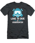Diver Gift Love to Dive in Underwater Diving Funnygiftscreation T-Shirt