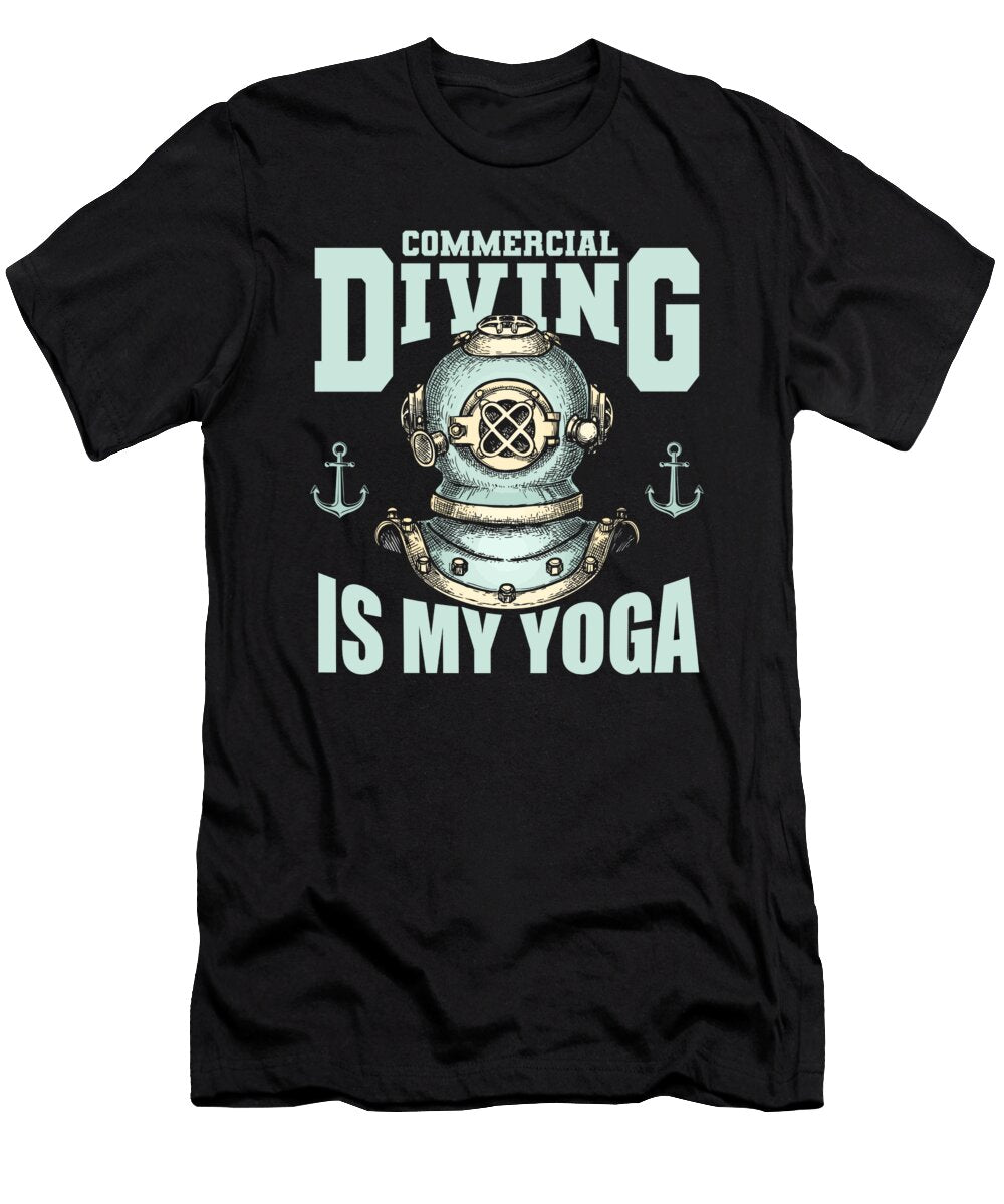 Diver Scuba Dive Snorkeling Commercial Diving Crazy Squirrel T-Shirt
