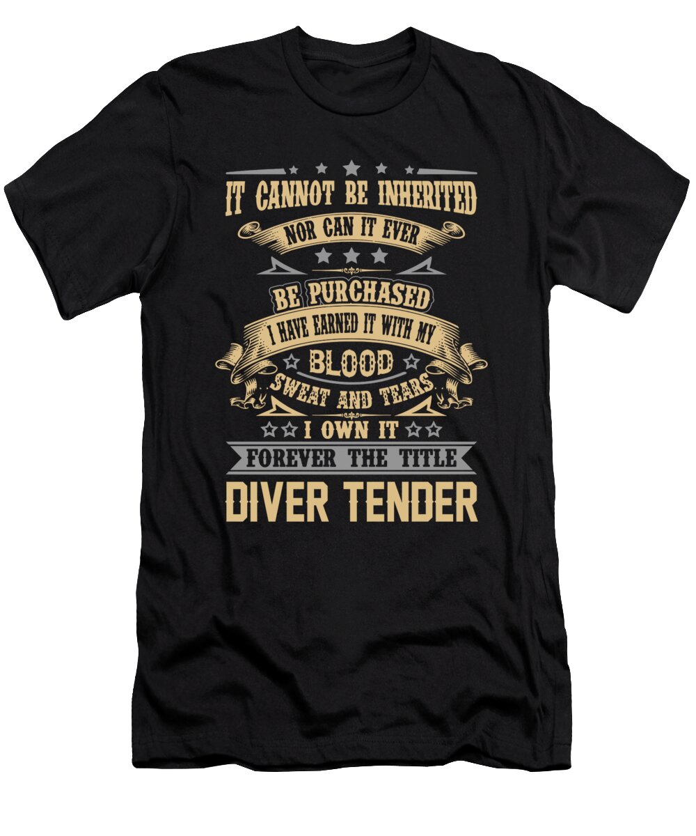 Diver Tender Forever the Title Job Gift Item Shi Hu Kang T-Shirt