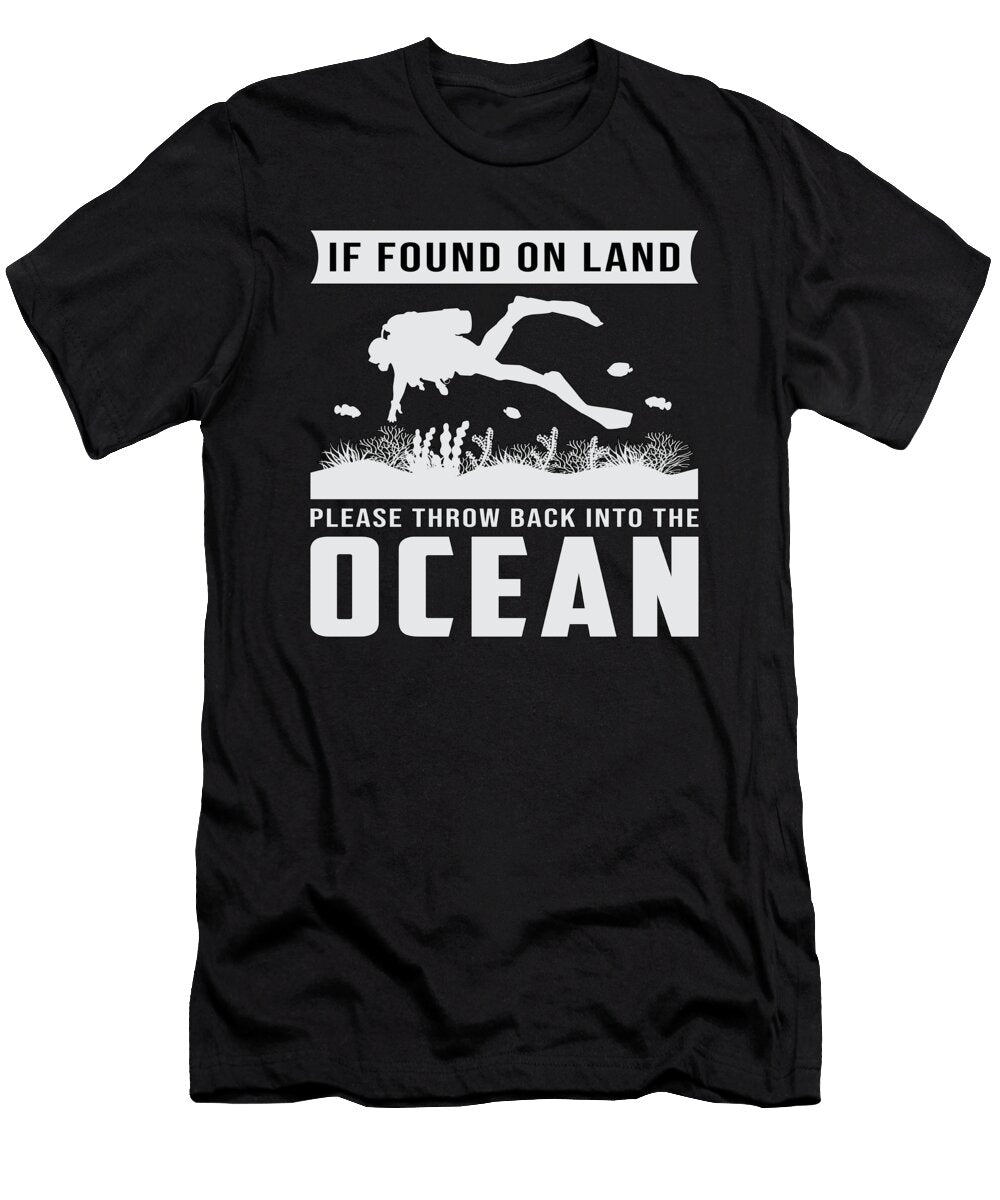 Diving Dive Diver Scuba Diving Funny Sea Gift Idea Tshirtconcepts Marvin Poppe T-Shirt
