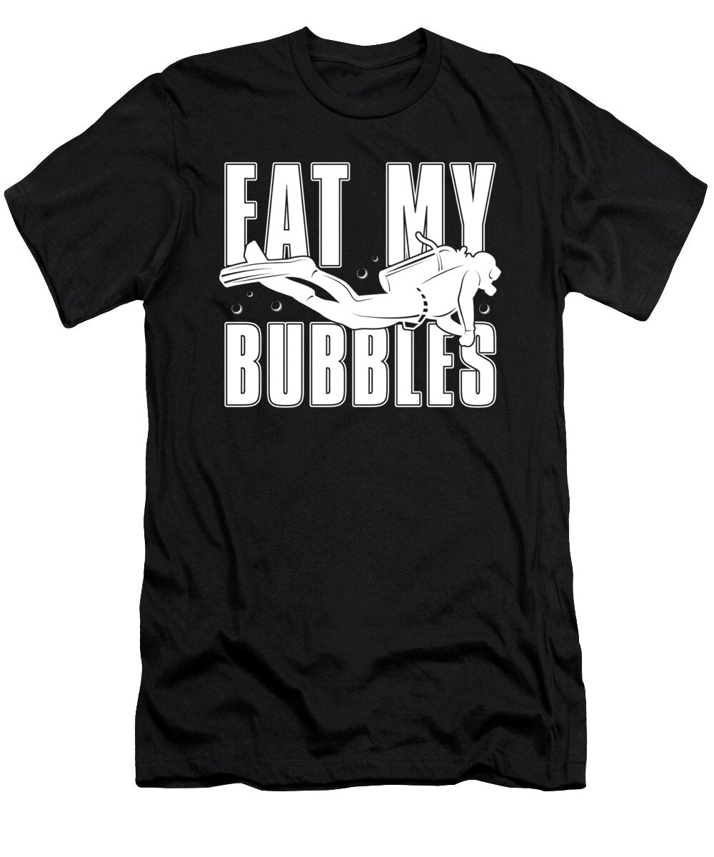 Diving Diver Snorkeling Scuba Dive Eat My Bubbles Crazy Squirrel T-Shirt