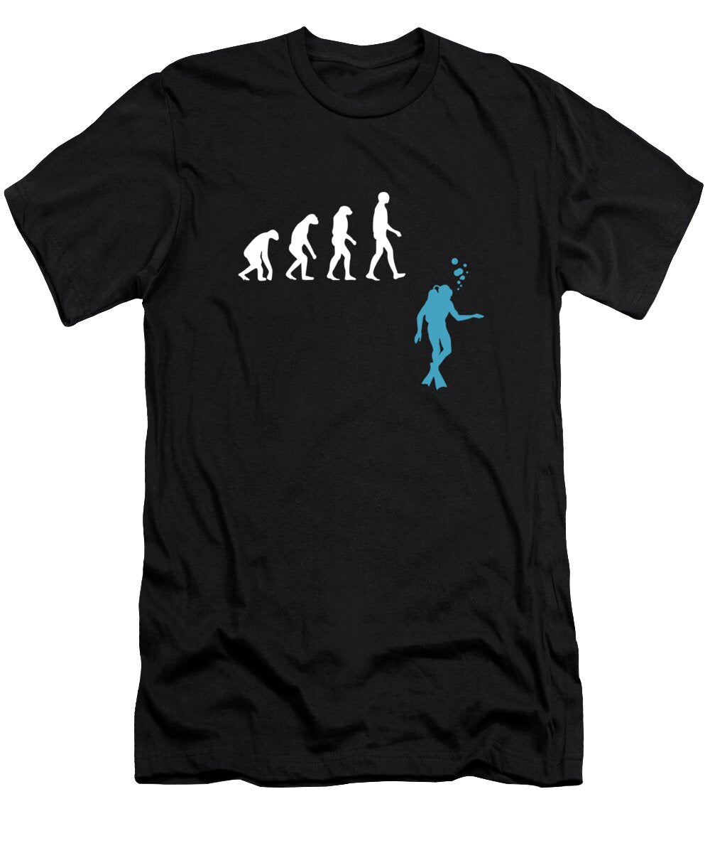 Diving Evolution Retro Diver Sport Life Vintage Cool Marco Rothe T-Shirt