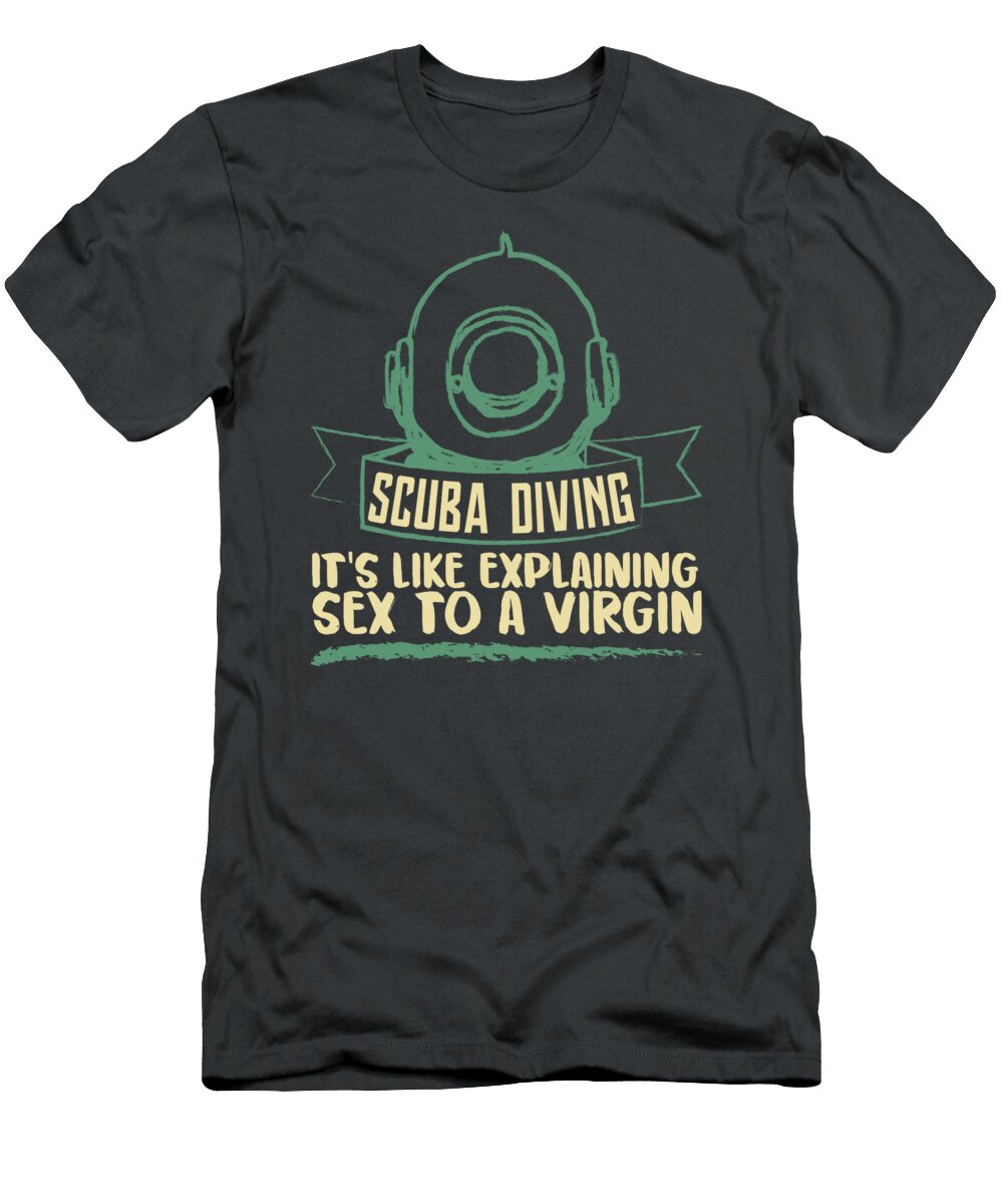 Diving for Men Women Instructor Diver Buddy Crazy Squirrel T-Shirt