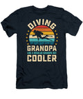 Diving Grandpa Retro Sunset Diver Granddad Licensed Art T-Shirt