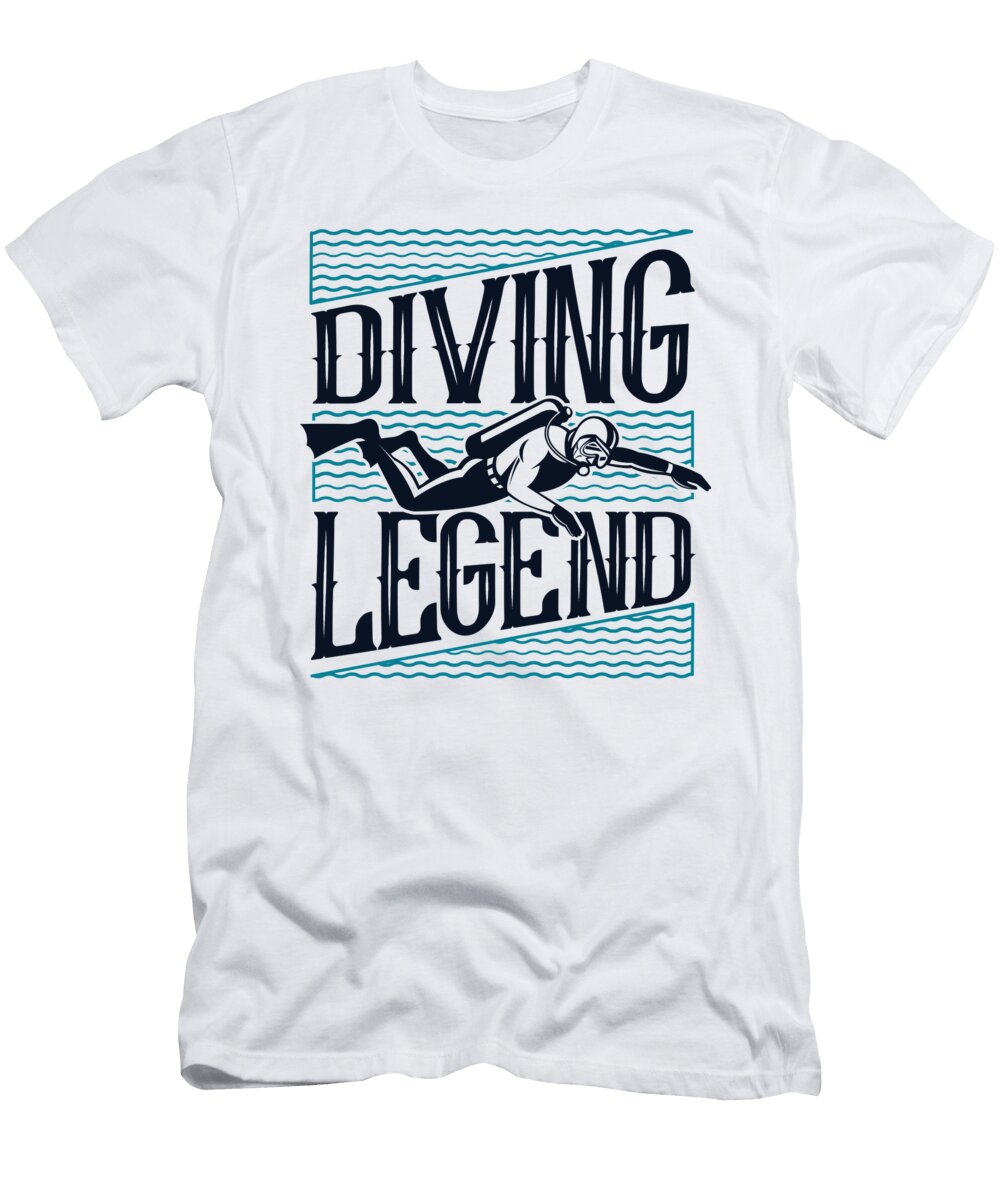 Diving Legend Sport Diving Underwater Technical Scuba Diver Graphics Lab T-Shirt