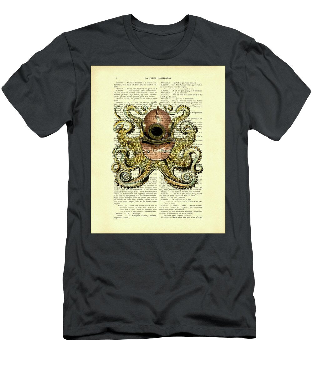 Diving Octopus Madame Memento T-Shirt