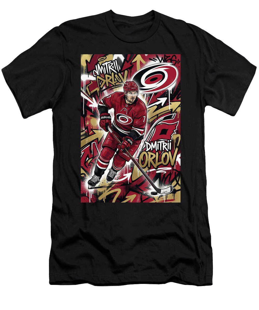 Dmitrii Orlov Graffiti Poster Hockey Player NHL Sampadart Gallery T-Shirt