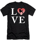 Dog Breed Poodle Word Love Typography Retro Sophie Eleanor T-Shirt